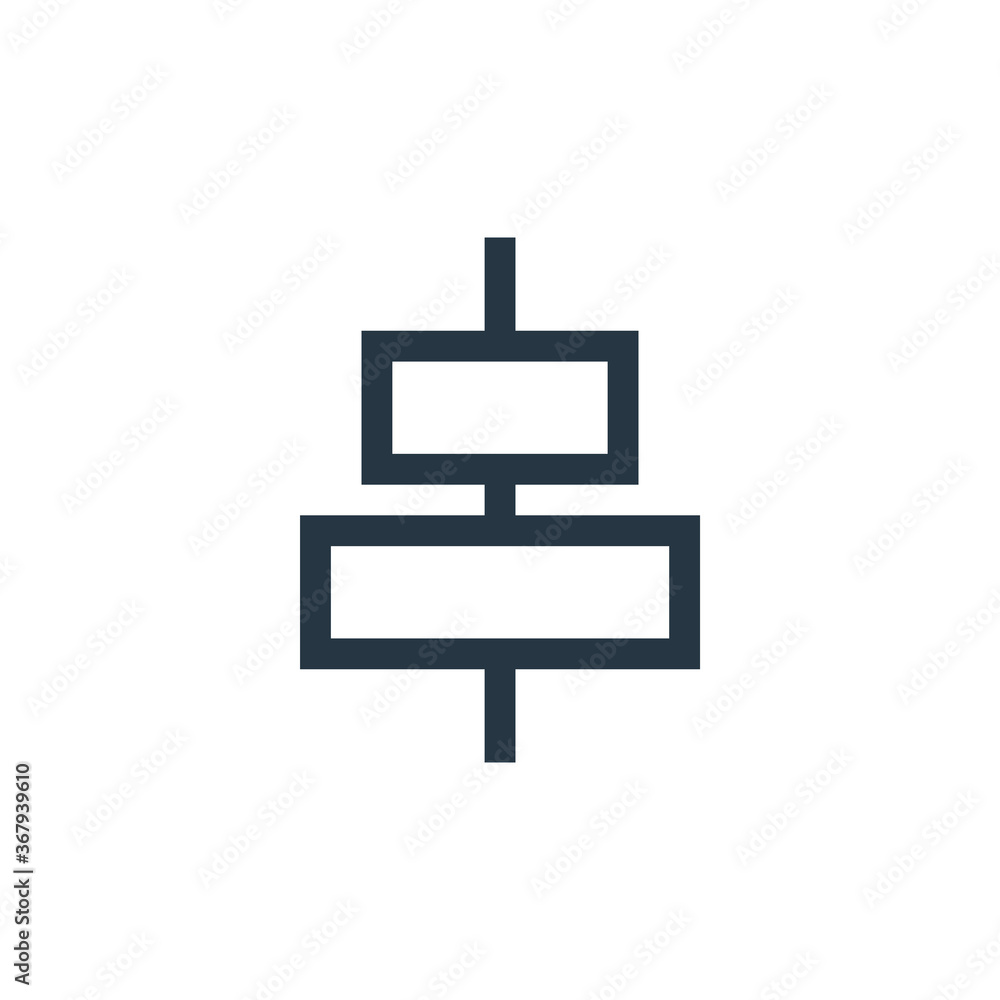 align icon vector from vector editing concept. Thin line illustration ...