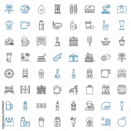 drink icons set