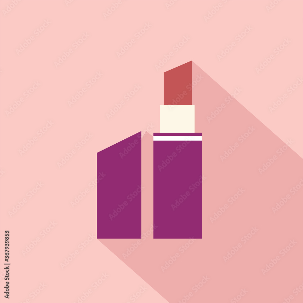 Red Lipstick Cosmetic Design Element Flat Linear Colored on Pink Background with Long Shadow Vector Illustration
Red Lipstick Cosmetic Design Element Flat Linear Colored on Pink Background with Long Shadow Vector Illustration