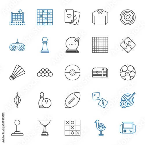 Fotografía game icons set