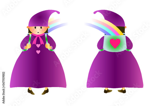 虹　妖精　平和　仲直り　キャラクター　平和の使者