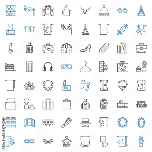 accessory icons set