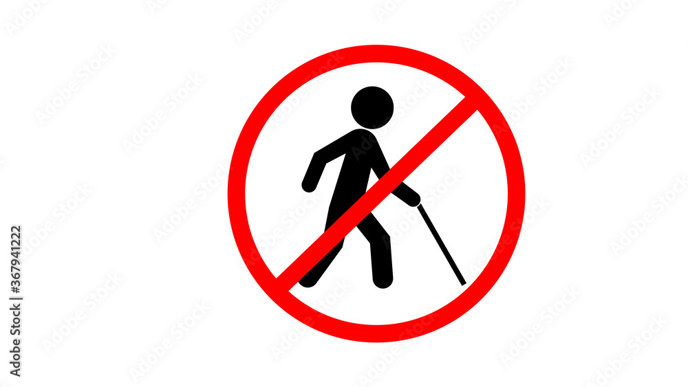 no Hiking icon illustration isolated background no Hiking icon illustration isolated background