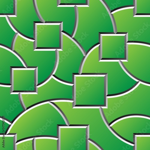 Abstract 3D seamless pattern