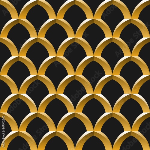 Abstract 3D seamless pattern