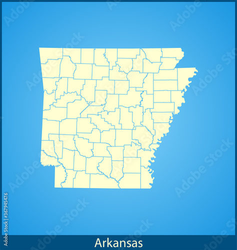 map of Arkansas