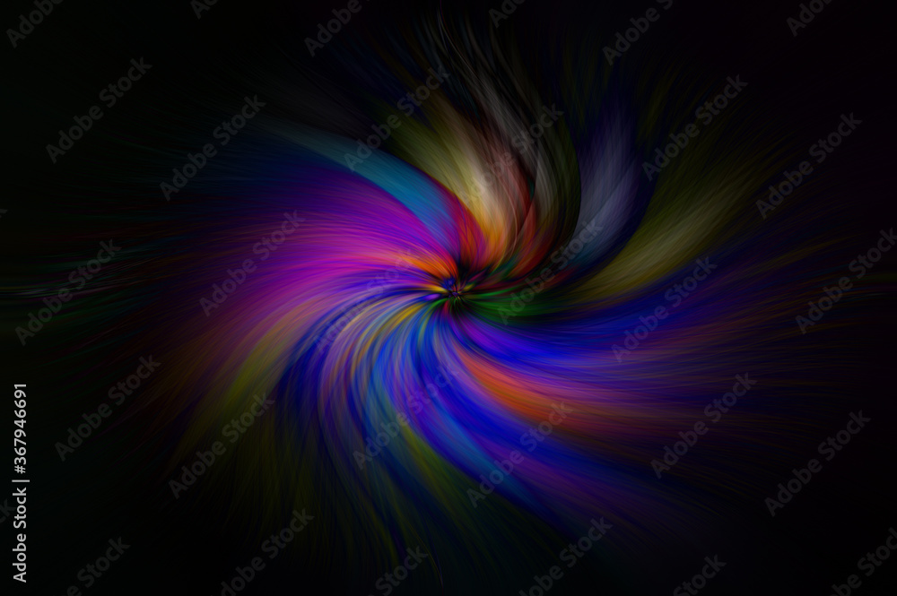 Colorful and abstract twirl made in an artistic way Colorful and abstract twirl made in an artistic way