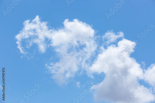 Blue sky background with clouds