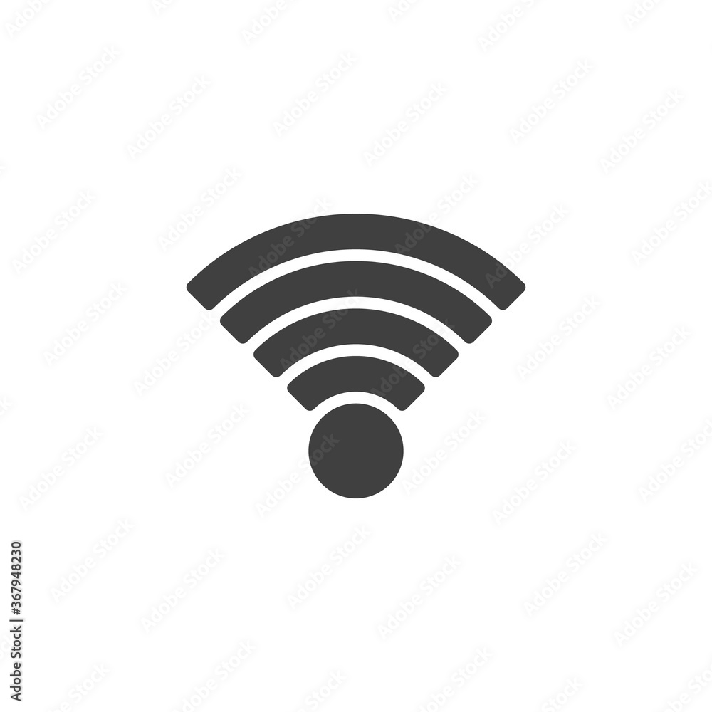 Wifi Signal vector icon. filled flat sign for mobile concept and web design. Wi-Fi network signal glyph icon. Symbol, logo illustration. Vector graphics Wifi Signal vector icon. filled flat sign for mobile concept and web design. Wi-Fi network signal glyph icon. Symbol, logo illustration. Vector graphics