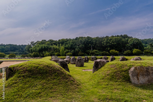 Large stones found at Mireuksa temple archaeological site photo