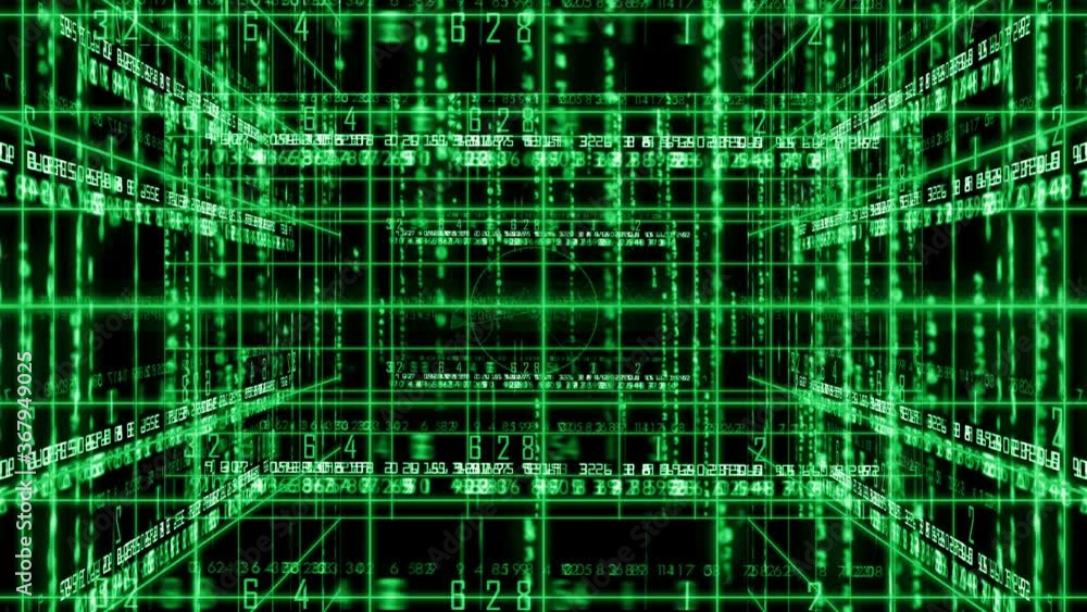 digital data background 4K. Line together with digital numbers. Technology background. abstract line with light. 3D rotating motion. Lights that follow the lines. Numbers flowing between lines. 4K digital data background 4K. Line together with digital numbers. Technology background. abstract line with light. 3D rotating motion. Lights that follow the lines. Numbers flowing between lines. 4K