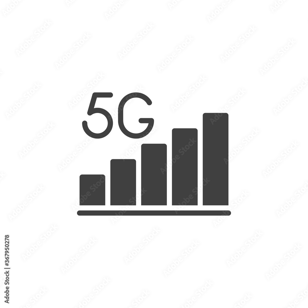 5g signal connection vector icon. filled flat sign for mobile concept and web design. 5g network signal glyph icon. Symbol, logo illustration. Vector graphics 5g signal connection vector icon. filled flat sign for mobile concept and web design. 5g network signal glyph icon. Symbol, logo illustration. Vector graphics