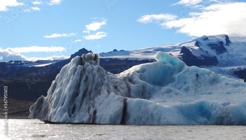 Iceberg Iceland. Glacier lagoon. 
