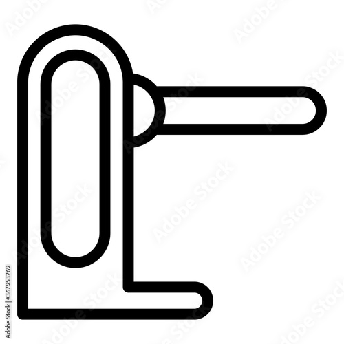 Walking turnstile icon. Outline walking turnstile vector icon for web design isolated on white background