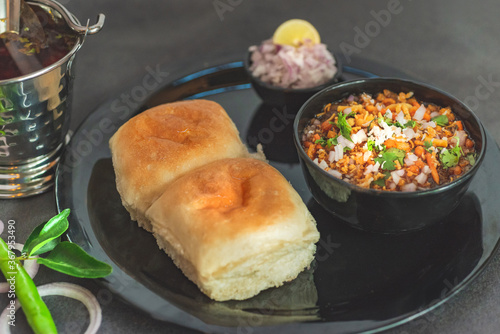 Misal is a meal of curry made from multiple sprouts, spices and served with a common bread.  It is spicy and hot in taste. 