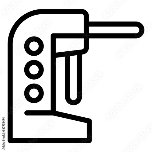 Railway turnstile icon. Outline railway turnstile vector icon for web design isolated on white background