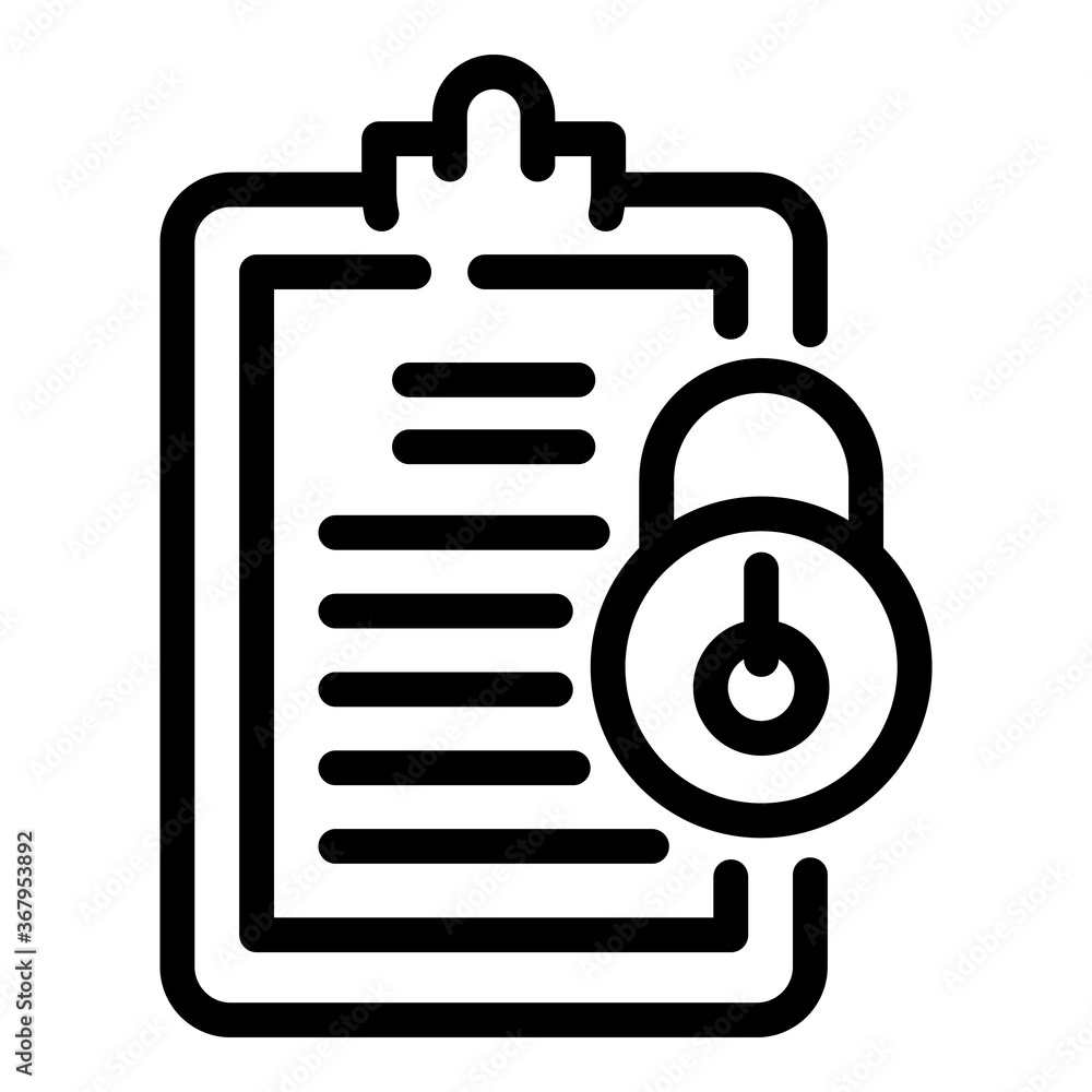 Clipboard personal information icon. Outline clipboard personal information vector icon for web design isolated on white background Clipboard personal information icon. Outline clipboard personal information vector icon for web design isolated on white background