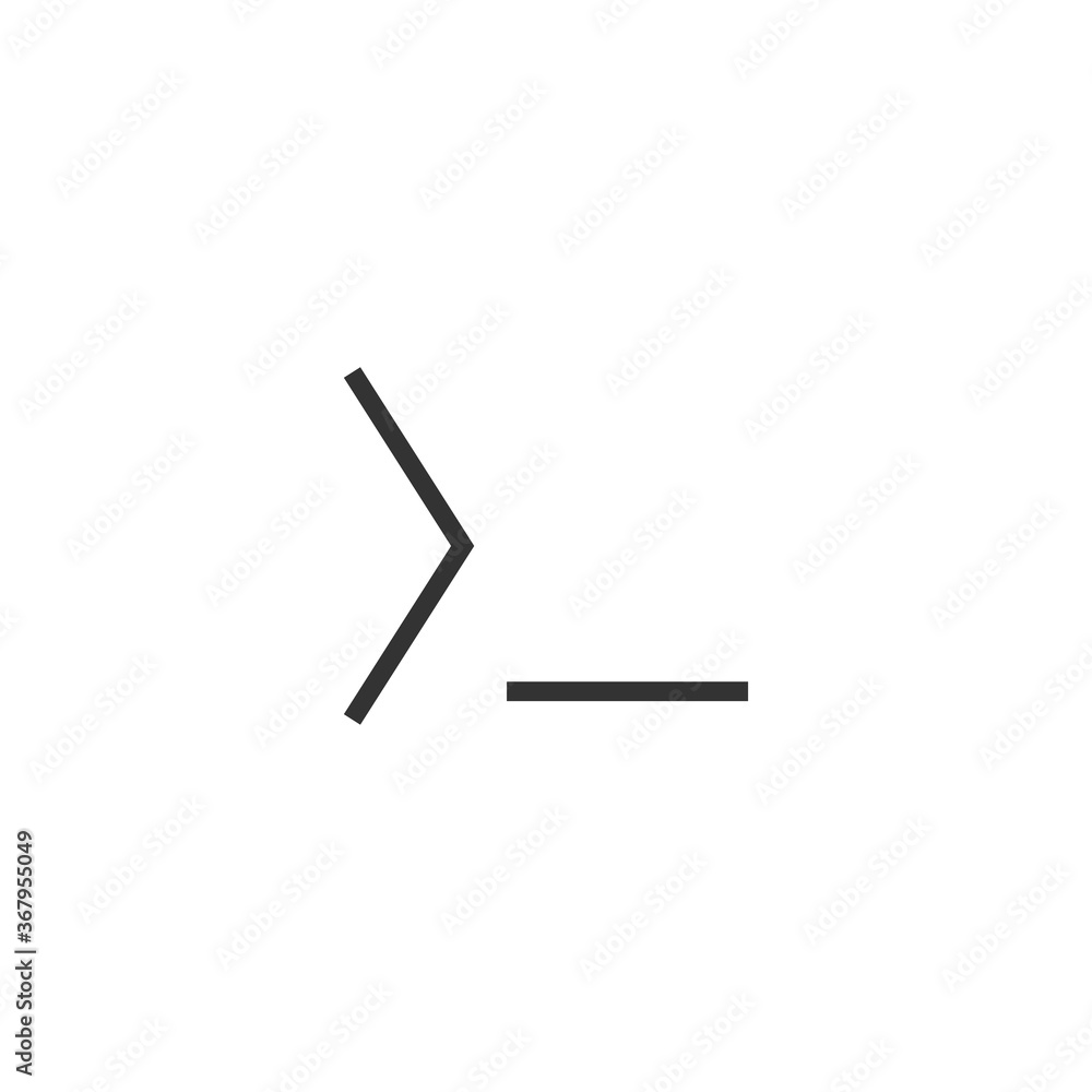 Command line icon. Terminal startup symbol modern, simple, vector, icon for website design, mobile app, ui. Vector Illustration Command line icon. Terminal startup symbol modern, simple, vector, icon for website design, mobile app, ui. Vector Illustration