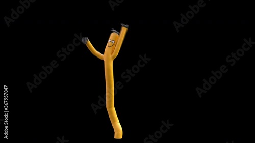 Wacky Inflatable Tube Guy on Alpha Channel