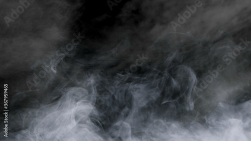 smoke white on dark backgrounds  photo