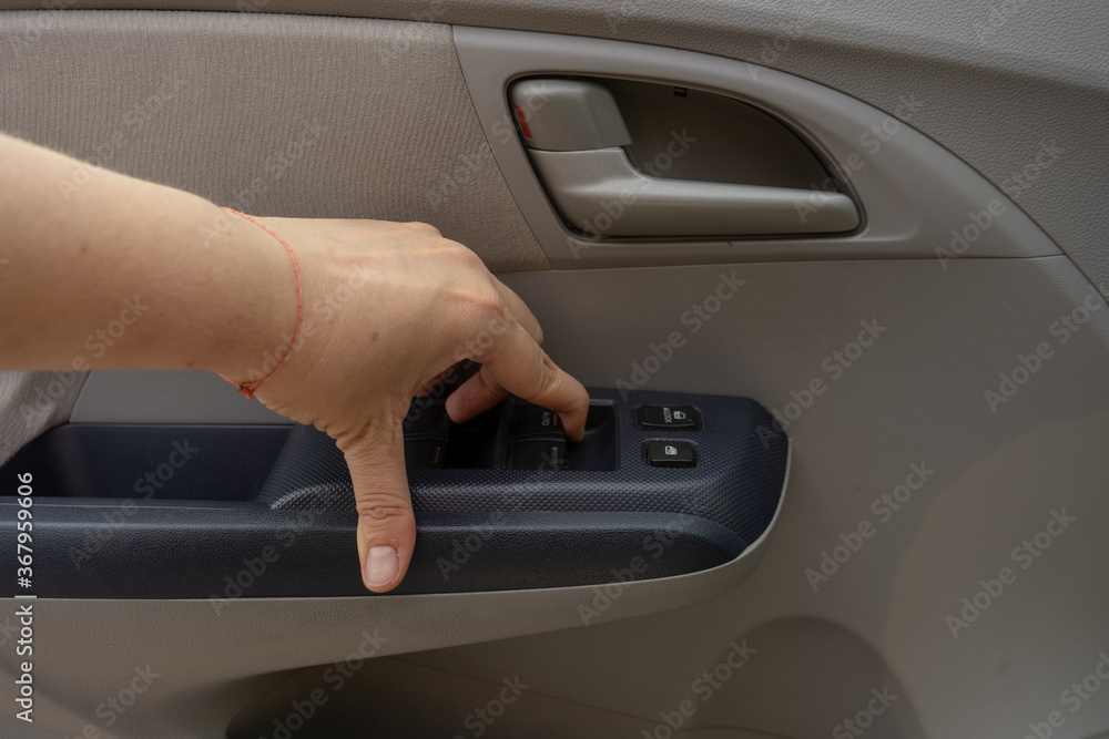 inside control buttons on the car door, electric door lock, open/close window inside control buttons on the car door, electric door lock, open/close window