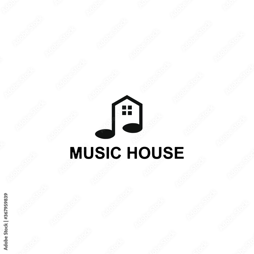 house music logo with white background house music logo with white background