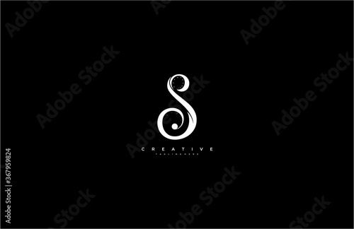 vector unique graceful abstract elegant letter S logo