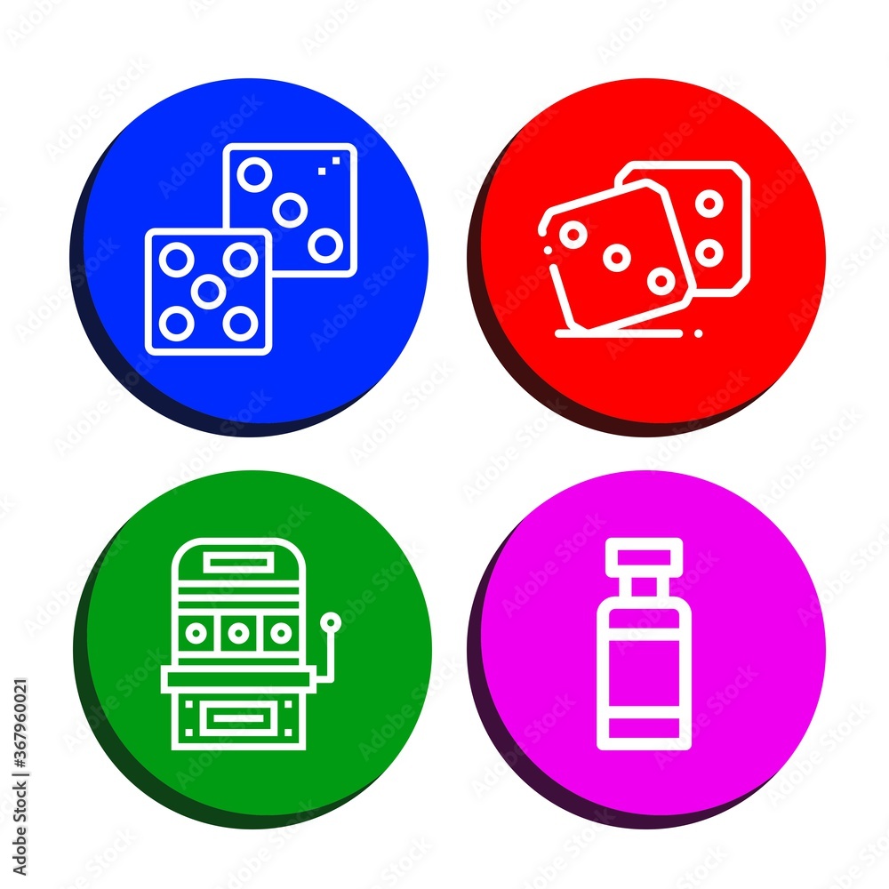 addiction simple icons set addiction simple icons set