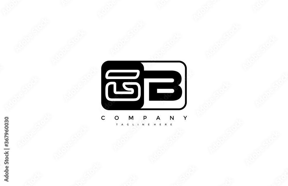 Vector Rectangle GB Letter Corporate Logo Design Vector Rectangle GB Letter Corporate Logo Design