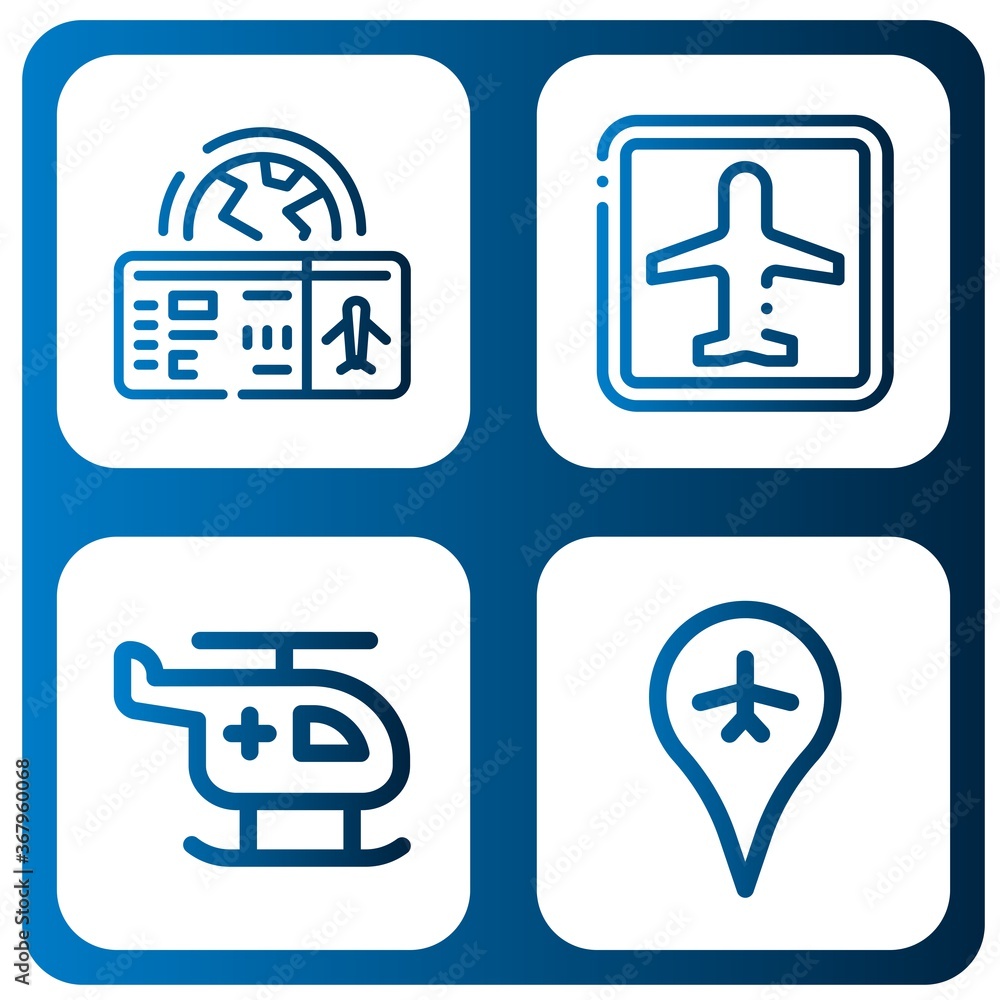 airline icon set airline icon set