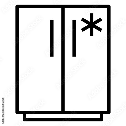 Freezer with two door icon