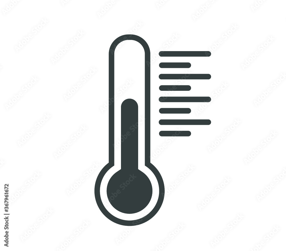 Temperature flat icon. Simple temperature vector illustration. Temperature flat icon. Simple temperature vector illustration.