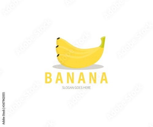 Bunch of Banana Logo. Vector Design Illustration.