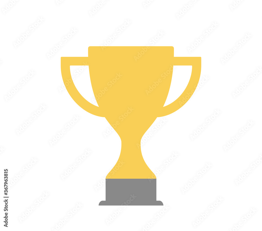 Trophy icon. Gold award icon. Vector gold trophy design. Golden cup vector icon. Trophy icon. Gold award icon. Vector gold trophy design. Golden cup vector icon.