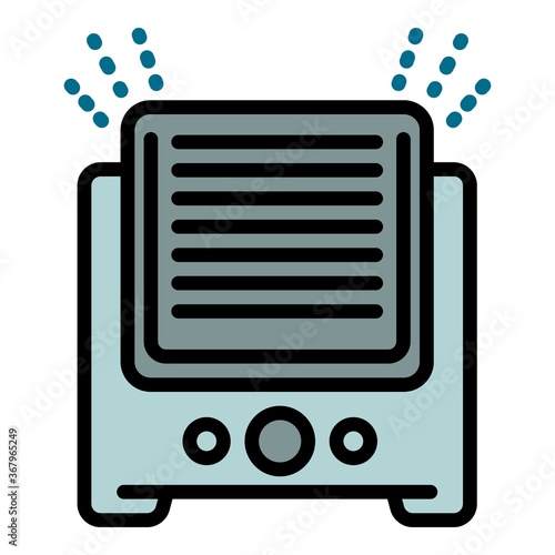 Ultrasonic humidifier icon. Outline ultrasonic humidifier vector icon for web design isolated on white background