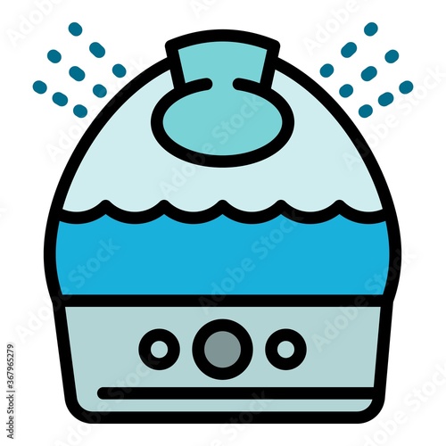 Medical humidifier icon. Outline medical humidifier vector icon for web design isolated on white background