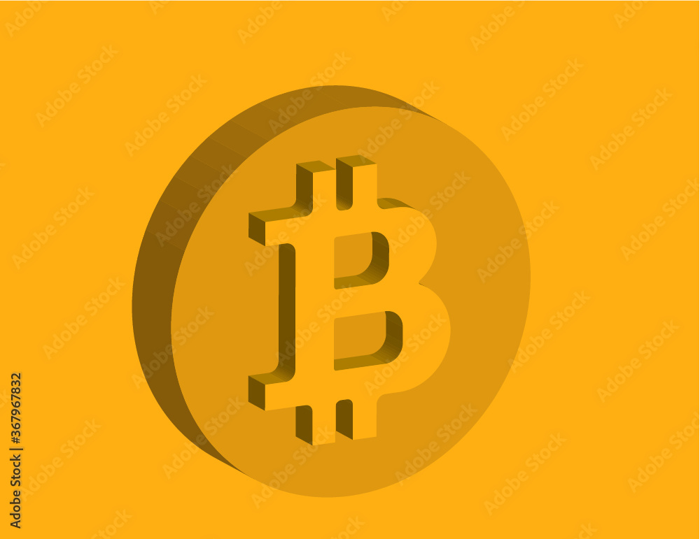 Set of Bitcoin signs icons, internet money vector Set of Bitcoin signs icons, internet money vector