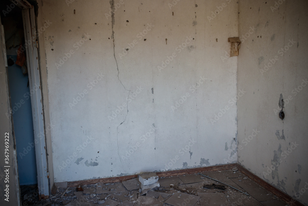 Interior of the old abandoned apartment