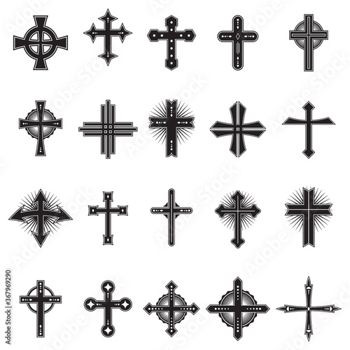 collection of crosses design