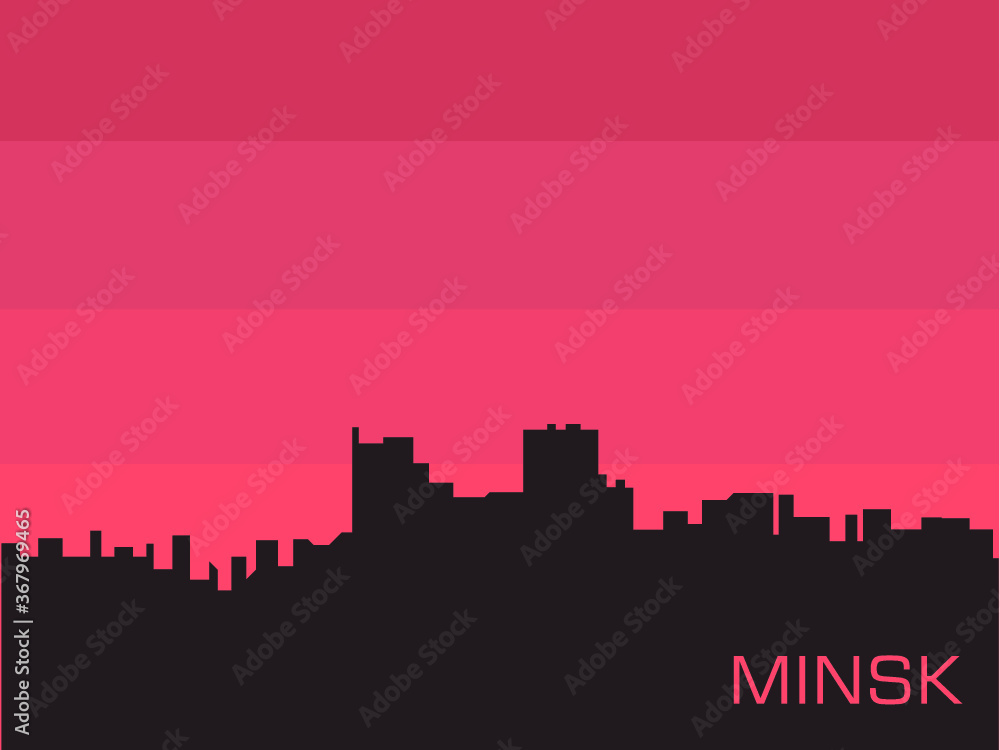 Minsk City Sunset