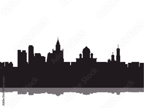 San Petersburg  Russia city skyline vector silhouette