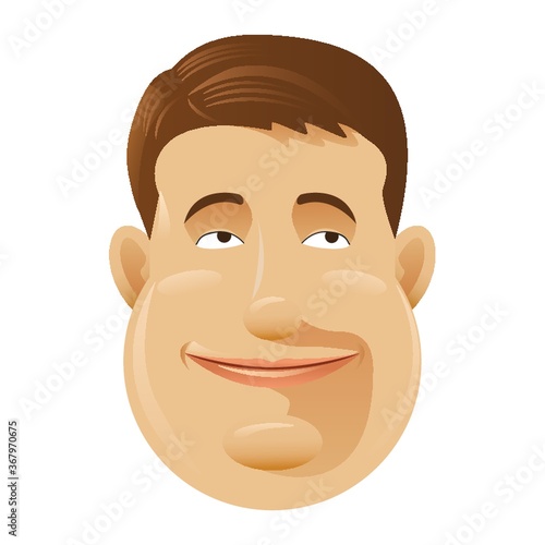 man with hopeful expression
