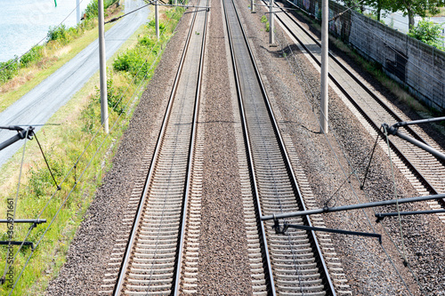 Bahngleise für Zugverkehr