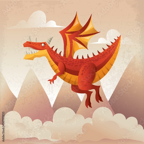 dragon flying