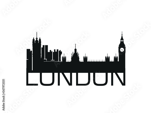 London  United kingdom city silhouette