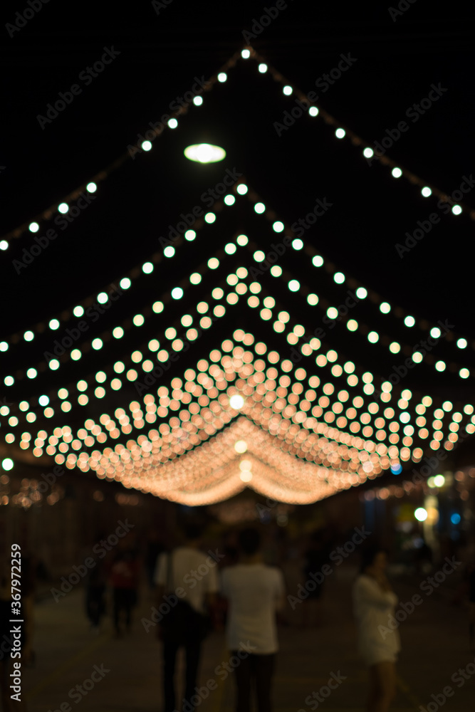 Obraz premium Festival Event Party Blurred Bokeh out of focus Background with people