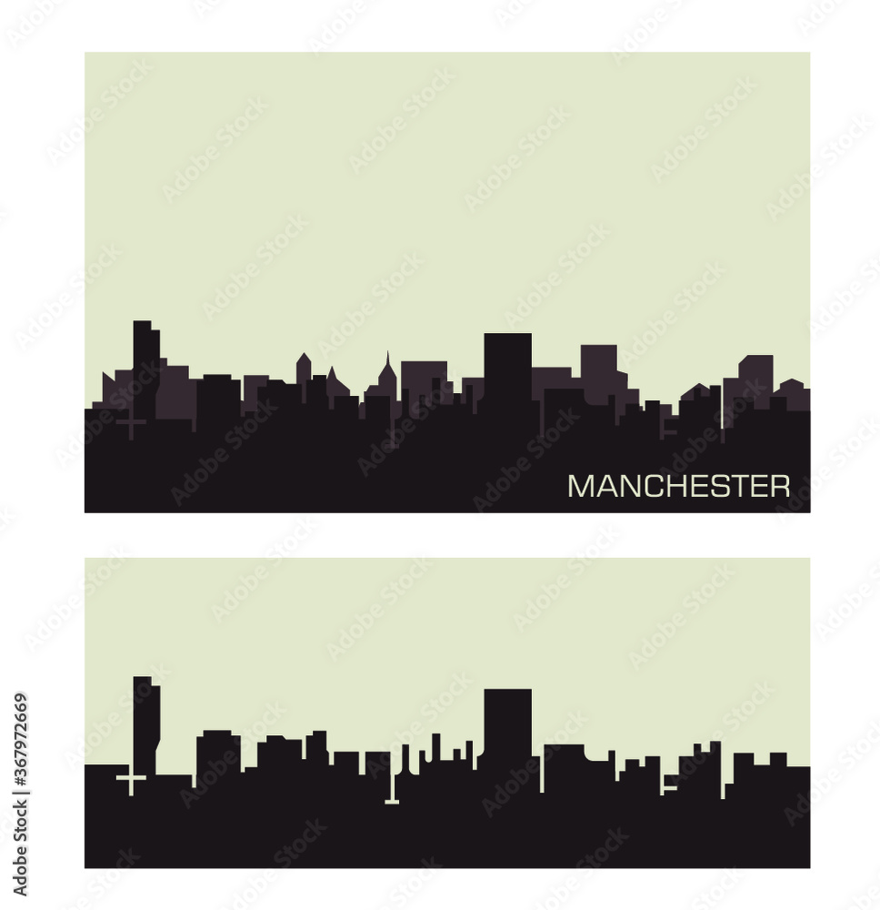 Manchester, England city skyline