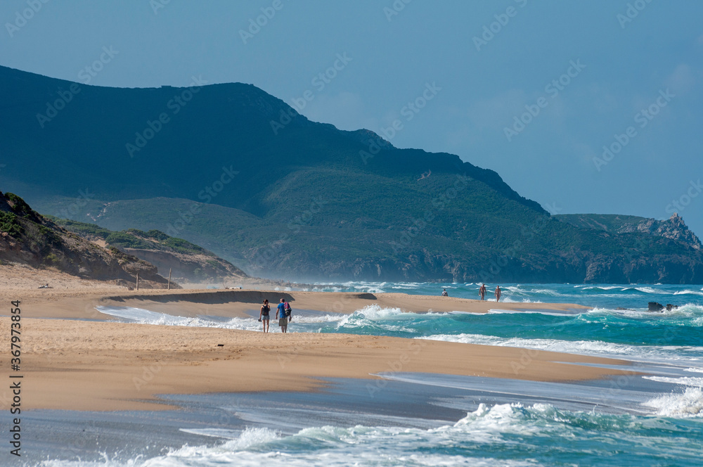 sand dunes and wild beach of Piscinas, west sardinia sand dunes and wild beach of Piscinas, west sardinia