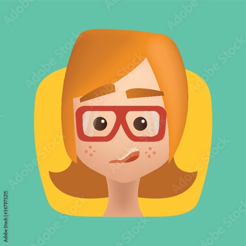 girl smirking