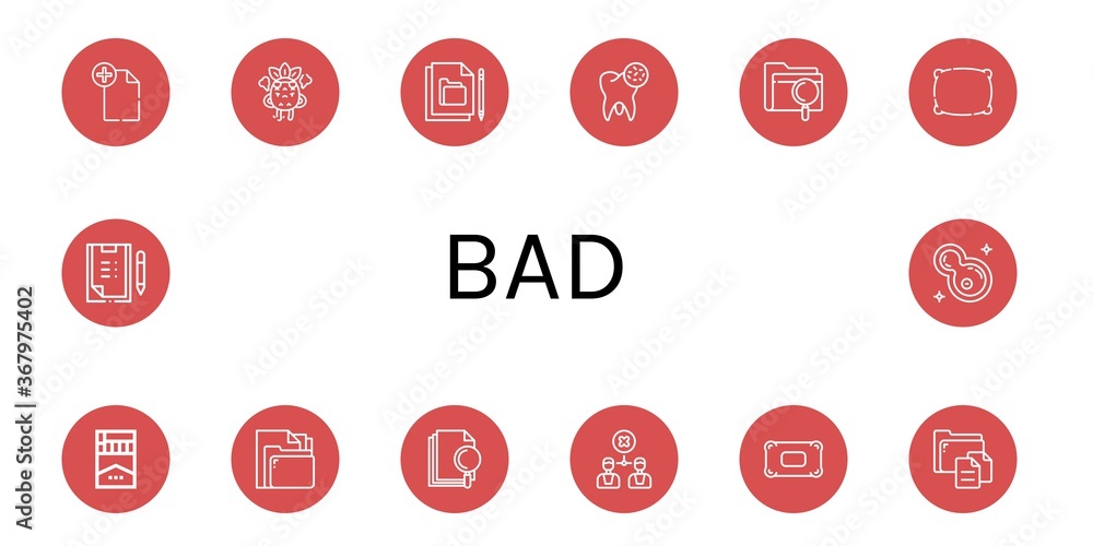 bad icon set bad icon set